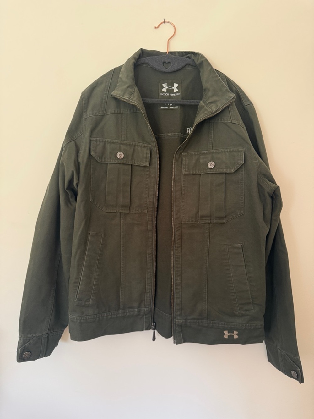 Under Armour Men's Olive Field Jacket with Utility Pockets